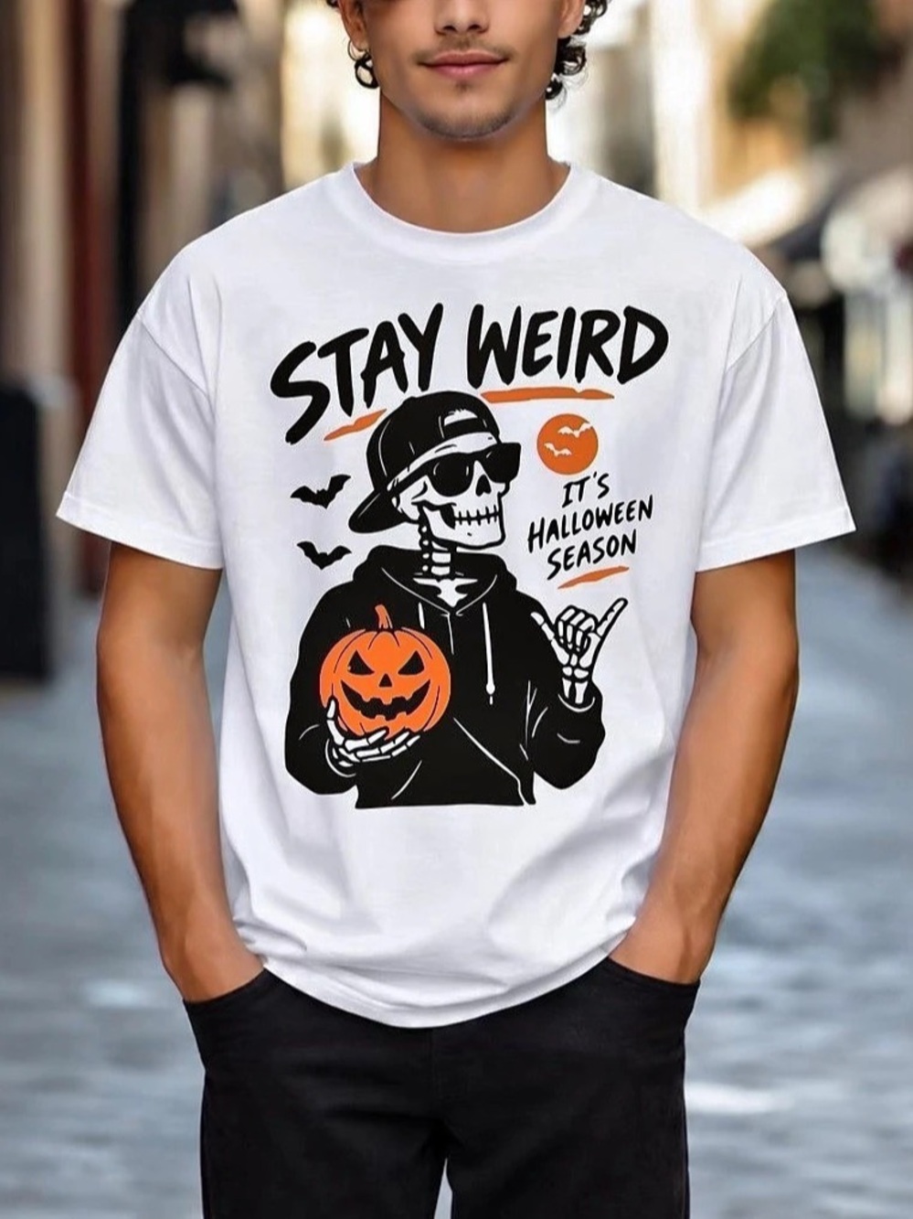 Stay Weird Halloween t-shirt unisex
